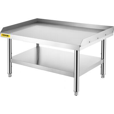VEVOR - VV-ES-SS-4830 - 48x30x24 in - Superficie 1000 lb / Estante inferior 220 lb - Mesa de acero inoxidable VEVOR - VV-ES-SS-4830 - 48x30x24 in - Superficie 1000 lb / Estante inferior 220 lb - Mesa de acero inoxidable