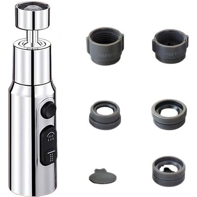 OEM Cabezal Rociador De Grifo De Cocina Giratorio 360° Con 3 Funciones, Extensión De Grifo, Aireador De Grifo, Extensión De Grifo Para Fregadero De Cocina OEM Cabezal Rociador De Grifo De Cocina Giratorio 360° Con 3 Funciones, Extensión De Grifo, Aireador De Grifo, Extensión De Grifo Para Fregadero De Cocina