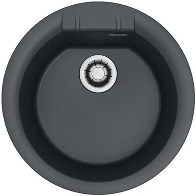 Alveus Cadit - Fregadero De Granito De 52 Cm De Diámetro, Cierre Rápido, Carbono 1149184 Alveus Cadit - Fregadero De Granito De 52 Cm De Diámetro, Cierre Rápido, Carbono 1149184
