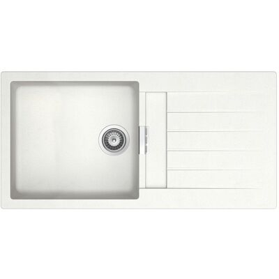 Fregadero reversible de 1 cubeta de ROCA Oslo - Blanco - 1000x500x200mm Fregadero reversible de 1 cubeta de ROCA Oslo - Blanco - 1000x500x200mm