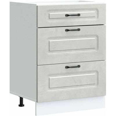 HELLOSHOP26 Mueble De Cocina Moderno Con Espacio De Almacenamiento 60 X 46 X 81,5 Cm Acabado Liso En Madera De Ingeniería Gris Hormigón 020050500 HELLOSHOP26 Mueble De Cocina Moderno Con Espacio De Almacenamiento 60 X 46 X 81,5 Cm Acabado Liso En Madera De Ingeniería Gris Hormigón 020050500
