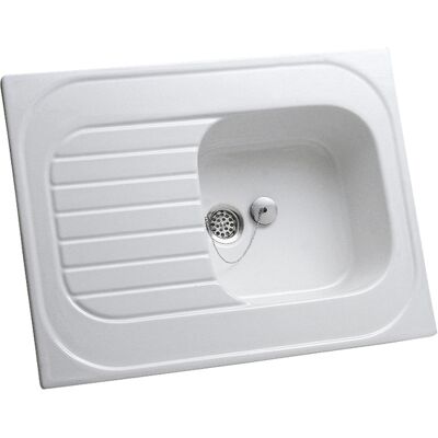 Geberit Fregadero Rodez 80x60 6930 Blanco Geberit Fregadero Rodez 80x60 6930 Blanco