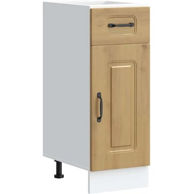 HELLOSHOP26 Mueble De Cocina De Roble Hecho A Mano 30 X 46 X 81,5 Cm Con Patas Ajustables Elegante Acabado En Madera De Ingeniería 020049889 HELLOSHOP26 Mueble De Cocina De Roble Hecho A Mano 30 X 46 X 81,5 Cm Con Patas Ajustables Elegante Acabado En Madera De Ingeniería 020049889