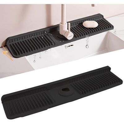 OEM Alfombrilla De Silicona Para Grifo, Protector Antisalpicaduras Para Fregaderos De Cocina, Bandeja De Drenaje Antigoteo, Alfombrilla De Secado Para Encimeras De Cocina Y Baño (negro, 60 Cm) OEM Alfombrilla De Silicona Para Grifo, Protector Antisalpicaduras Para Fregaderos De Cocina, Bandeja De Drenaje Antigoteo, Alfombrilla De Secado Para Encimeras De Cocina Y Baño (negro, 60 Cm)