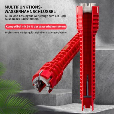 OEM Llave Para Fregadero 8 En 1, Llave Para Grifo, Llave Para Tuberías Multifuncional, Llave Para Fregadero Especialmente Diseñada Para Lavabos. OEM Llave Para Fregadero 8 En 1, Llave Para Grifo, Llave Para Tuberías Multifuncional, Llave Para Fregadero Especialmente Diseñada Para Lavabos.
