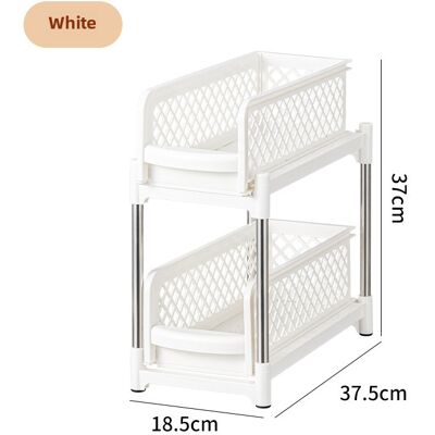 OEM Estante Deslizante De Plástico Para Fregadero (blanco Estrecho) OEM Estante Deslizante De Plástico Para Fregadero (blanco Estrecho)