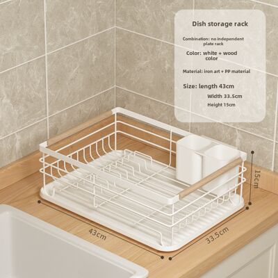 OEM Escurridor De Platos Xiaohongshu, Estante De Almacenamiento Para Fregadero, Caja Para Guardar Tazones Y Palillos (blanco, Una Sola Capa) OEM Escurridor De Platos Xiaohongshu, Estante De Almacenamiento Para Fregadero, Caja Para Guardar Tazones Y Palillos (blanco, Una Sola Capa)