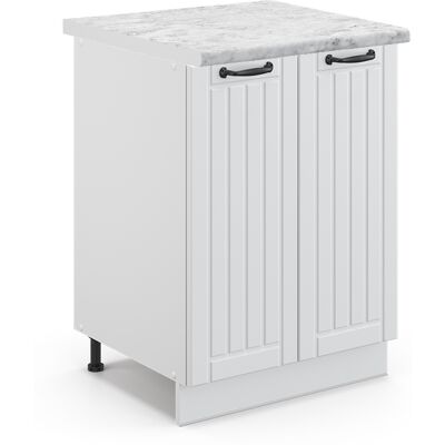 Gabinete inferior de cocina Vicco Fame-Line - Blanco, 60cm, Mármol Gabinete inferior de cocina Vicco Fame-Line - Blanco, 60cm, Mármol
