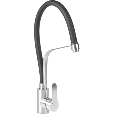 BELIANI Grifo De Cocina Extraíble Con Aireador Con Resorte De Acero Inoxidable Plateado Palumeu BELIANI Grifo De Cocina Extraíble Con Aireador Con Resorte De Acero Inoxidable Plateado Palumeu
