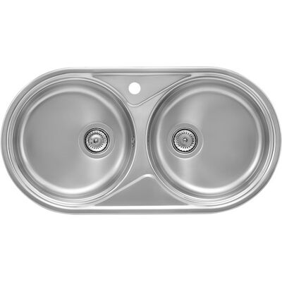 Roca - Fregadero 2 cubetas DUO - 840x440x145 mm - Fregadero Roca - Fregadero 2 cubetas DUO - 840x440x145 mm - Fregadero