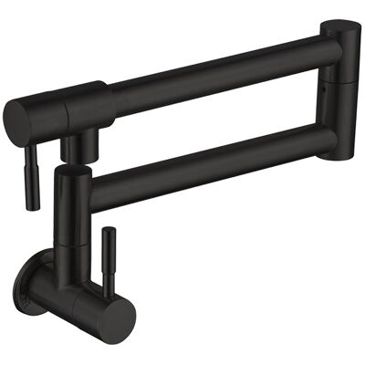 OEM Grifo Mezclador De Cocina Mural, Plegable, Monomando De Acero Inoxidable Cepillado Para Fregadero, Solo Agua Fría, Color Negro. OEM Grifo Mezclador De Cocina Mural, Plegable, Monomando De Acero Inoxidable Cepillado Para Fregadero, Solo Agua Fría, Color Negro.
