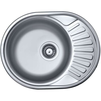 Alveus Ciklo - Fregadero 57x44 Cm, Acero Inoxidable 1123826 Alveus Ciklo - Fregadero 57x44 Cm, Acero Inoxidable 1123826