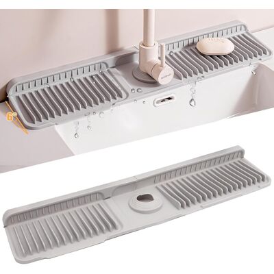 OEM Alfombrilla De Silicona Para Grifo, Protector Antisalpicaduras Para Fregaderos De Cocina, Bandeja De Drenaje Antigoteo, Alfombrilla De Secado Para Encimeras De Cocina Y Baño (gris, 60 Cm) OEM Alfombrilla De Silicona Para Grifo, Protector Antisalpicaduras Para Fregaderos De Cocina, Bandeja De Drenaje Antigoteo, Alfombrilla De Secado Para Encimeras De Cocina Y Baño (gris, 60 Cm)
