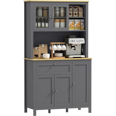 JHY DESIGN Mueble De Cocina De 5 Puertas Con Estantes Y Encimera Ajustables. JHY DESIGN Mueble De Cocina De 5 Puertas Con Estantes Y Encimera Ajustables.