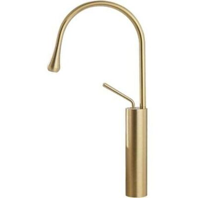 OEM Grifo De Cocina, Mezclador Giratorio De 360°, Grifo De Cocina Con Caño Alto, Grifo Para Fregadero De Agua Fría Y Caliente, Acabado Dorado Cepillado De 45 Cm. OEM Grifo De Cocina, Mezclador Giratorio De 360°, Grifo De Cocina Con Caño Alto, Grifo Para Fregadero De Agua Fría Y Caliente, Acabado Dorado Cepillado De 45 Cm.