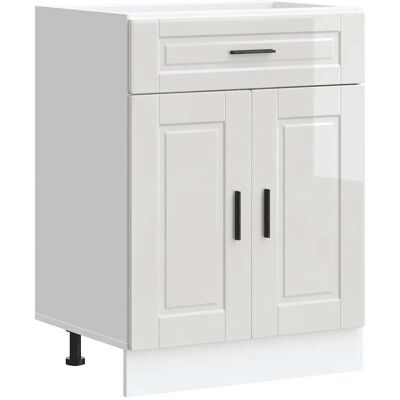 HELLOSHOP26 Mueble De Cocina Porto Con Espacio De Almacenamiento Optimizado 60 X 46 X 81,5 Cm En Madera De Ingeniería Blanca Brillante 020050274 HELLOSHOP26 Mueble De Cocina Porto Con Espacio De Almacenamiento Optimizado 60 X 46 X 81,5 Cm En Madera De Ingeniería Blanca Brillante 020050274