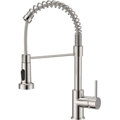 SANS MARQUE Grifo De Cocina, Mezclador De Cocina Con Rociador Extraíble Giratorio De 360°, Rociador De Fregadero De Arco Alto, 2 Modos, Acero Inoxidable. SANS MARQUE Grifo De Cocina, Mezclador De Cocina Con Rociador Extraíble Giratorio De 360°, Rociador De Fregadero De Arco Alto, 2 Modos, Acero Inoxidable.