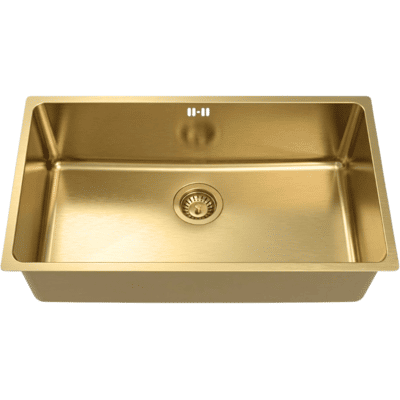 Essebagno Inoxa Fregadero 1 Cubeta Grande 76x44 En Acero Inoxidable Oro Cepillado Essebagno Inoxa Fregadero 1 Cubeta Grande 76x44 En Acero Inoxidable Oro Cepillado