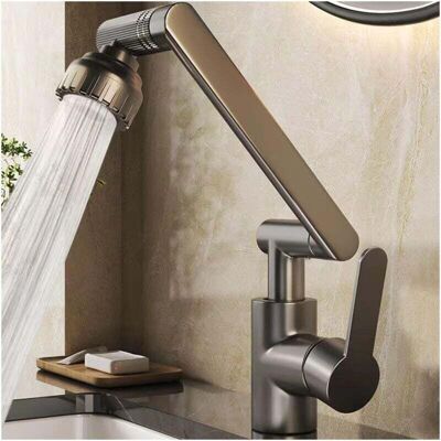 OEM Grifo De Cocina Plegable, Mezclador De Cocina Giratorio Flexible De 1080°, Grifo De Fregadero Bajo Ventana De Acero Inoxidable, 2 Modos De Rociado -crezuo OEM Grifo De Cocina Plegable, Mezclador De Cocina Giratorio Flexible De 1080°, Grifo De Fregadero Bajo Ventana De Acero Inoxidable, 2 Modos De Rociado -crezuo