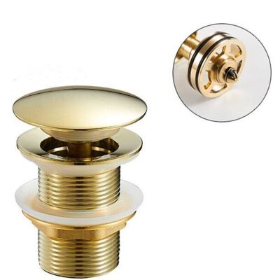 OEM Desagüe Automático Para Fregadero - Latón - Universal - Sin Rebosadero - Para Fregaderos Y Lavabos - Oro-crezuo OEM Desagüe Automático Para Fregadero - Latón - Universal - Sin Rebosadero - Para Fregaderos Y Lavabos - Oro-crezuo