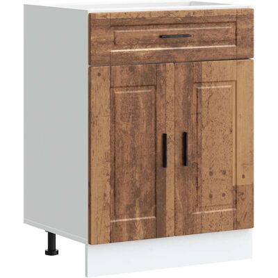 HELLOSHOP26 Mueble De Cocina Porto Con Patas Ajustables 60 X 46 X 81,5 Cm Almacenamiento Optimizado Estilo Vintage Madera De Ingeniería Acabado Envejecido 020050280 HELLOSHOP26 Mueble De Cocina Porto Con Patas Ajustables 60 X 46 X 81,5 Cm Almacenamiento Optimizado Estilo Vintage Madera De Ingeniería Acabado Envejecido 020050280