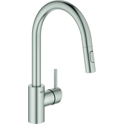 Mezclador Monomando De Fregadero Grohe Concetto, Con Caño Alto Y Mezclador Monomando De Fregadero Grohe Concetto, Con Caño Alto Y