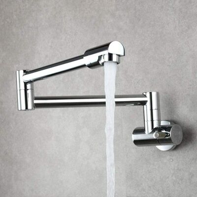 OEM Grifo Mezclador De Cocina Plegable, Grifo Mezclador De Fregadero De Cocina De Montaje En Pared Con Caño De Agua Fría Multifuncional, Grifo De Cocina Giratorio De 360° - Cromado OEM Grifo Mezclador De Cocina Plegable, Grifo Mezclador De Fregadero De Cocina De Montaje En Pared Con Caño De Agua Fría Multifuncional, Grifo De Cocina Giratorio De 360° - Cromado