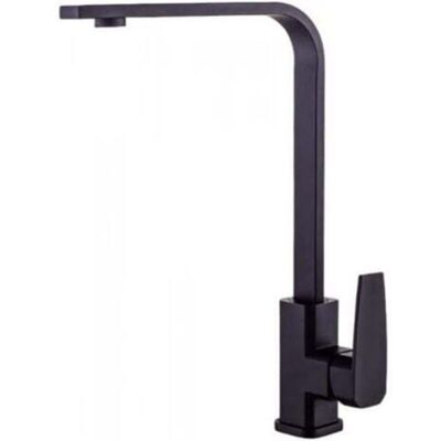 OEM Grifo De Cocina Cuadrado, Grifo De Agua Fría Y Caliente Para Fregadero, Tubo Plano Con Base De Cobre, Negro. OEM Grifo De Cocina Cuadrado, Grifo De Agua Fría Y Caliente Para Fregadero, Tubo Plano Con Base De Cobre, Negro.