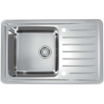 Alveus Galeo - Fregadero, 79x50 Cm, Con Control De Desagüe, Acero Inoxidable 1128553 Alveus Galeo - Fregadero, 79x50 Cm, Con Control De Desagüe, Acero Inoxidable 1128553