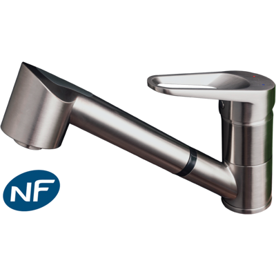 Essebagno Embla Grifo Mezclador Para Fregadero Con Ducha Extraíble Acabado Acero Inoxidable Essebagno Embla Grifo Mezclador Para Fregadero Con Ducha Extraíble Acabado Acero Inoxidable