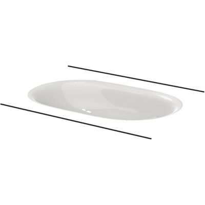 Comodo Lavabo Bajo Encimera, Sin Agujero Para Grifo, A217, - Bette Comodo Lavabo Bajo Encimera, Sin Agujero Para Grifo, A217, - Bette