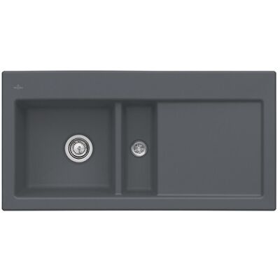 Fregadero Subway 60 Villeroy & Boch - Resistente a impactos, Gris oscuro Fregadero Subway 60 Villeroy & Boch - Resistente a impactos, Gris oscuro
