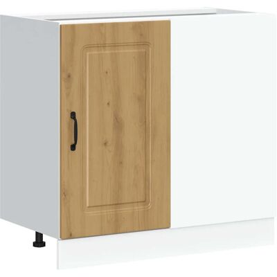 HELLOSHOP26 Armario De Cocina Optimizado Madera De Ingeniería 86 X 46 X 81,5 Cm Madera De Roble Hecha A Mano 020050521 HELLOSHOP26 Armario De Cocina Optimizado Madera De Ingeniería 86 X 46 X 81,5 Cm Madera De Roble Hecha A Mano 020050521
