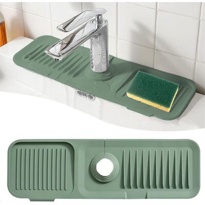 OEM Protector Antisalpicaduras Para Grifo, 45 X 14 Cm, De Silicona, Para Recoger Agua, Ideal Para Grifos De Cocina, Baños, Casas De Campo Y Lavaderos (45 X 14 Cm, Verde). OEM Protector Antisalpicaduras Para Grifo, 45 X 14 Cm, De Silicona, Para Recoger Agua, Ideal Para Grifos De Cocina, Baños, Casas De Campo Y Lavaderos (45 X 14 Cm, Verde).