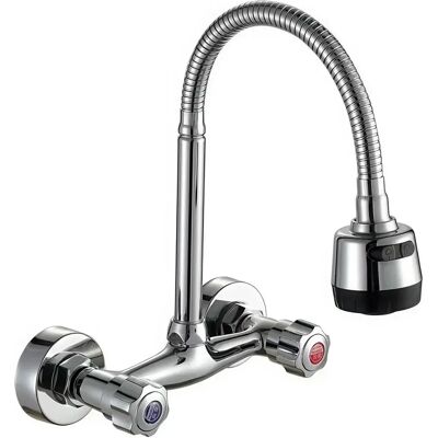 OEM Grifo De Cocina, Giratorio 360°, De Montaje En Pared: Grifo Mezclador De Acero Inoxidable Apto Para Fregaderos Y Cocinas. OEM Grifo De Cocina, Giratorio 360°, De Montaje En Pared: Grifo Mezclador De Acero Inoxidable Apto Para Fregaderos Y Cocinas.