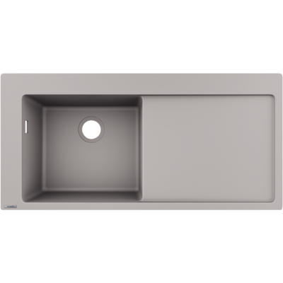 Fregadero encastrable Hansgrohe S51 - 1 seno - gris hormigón - 1050x510mm Fregadero encastrable Hansgrohe S51 - 1 seno - gris hormigón - 1050x510mm
