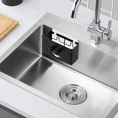 OEM Organizador De Fregadero De Cocina, Juego Compacto Para Esponjas Y Paños, Cepillo, Soporte Para Jabón De Platos, Montaje En Pared Con Gancho Adhesivo Transparente Y Dos Ventosas, Escurridor Perforado. OEM Organizador De Fregadero De Cocina, Juego Compacto Para Esponjas Y Paños, Cepillo, Soporte Para Jabón De Platos, Montaje En Pared Con Gancho Adhesivo Transparente Y Dos Ventosas, Escurridor Perforado.