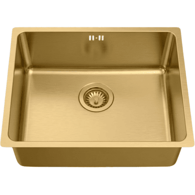 Essebagno Inoxa Fregadero 1 Cubeta 54x44 En Acero Inoxidable Oro Cepillado Essebagno Inoxa Fregadero 1 Cubeta 54x44 En Acero Inoxidable Oro Cepillado
