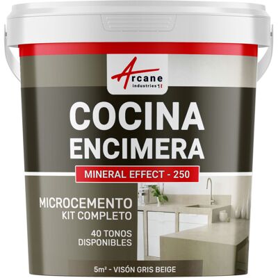 ARCANE INDUSTRIES Microcemento Cocina: Para Encimera Y Suelo De La Cocina ARCANE INDUSTRIES Microcemento Cocina: Para Encimera Y Suelo De La Cocina