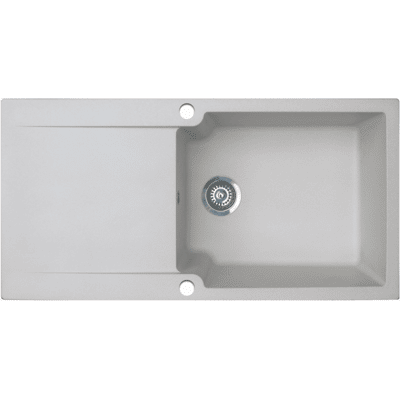 Essebagno Lisse Fregadero Reversible 1 Cubeta Grande 1 Escurridor En Resina Gris Essebagno Lisse Fregadero Reversible 1 Cubeta Grande 1 Escurridor En Resina Gris