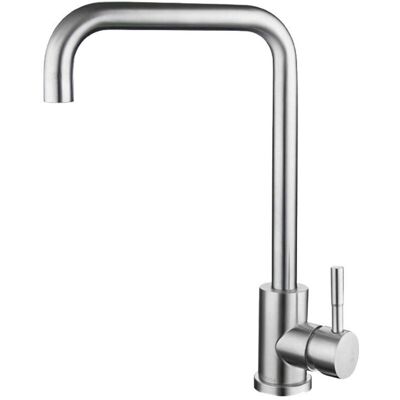 OEM Grifo De Cocina, Mezclador Giratorio 360°, Acero Inoxidable, Monomando En Forma De L Para 1 Orificio -crezuo OEM Grifo De Cocina, Mezclador Giratorio 360°, Acero Inoxidable, Monomando En Forma De L Para 1 Orificio -crezuo