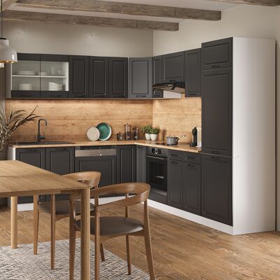 Vicco - Cocina Esquinera R-line, Antracita Casa De Campo/blanco, 227 X 287 Cm , Et Mármol Vicco - Cocina Esquinera R-line, Antracita Casa De Campo/blanco, 227 X 287 Cm , Et Mármol