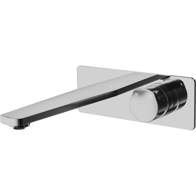 Bernstein - Grifo Mezclador Mural De Latón Para Lavabo Y Fregadero, Ahorro De Agua - Xelo - 22x8x21,5cm - Cromo Bernstein - Grifo Mezclador Mural De Latón Para Lavabo Y Fregadero, Ahorro De Agua - Xelo - 22x8x21,5cm - Cromo