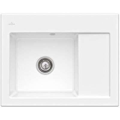 Villeroy & Boch Villeroy&boch - Fregadero compacto Subway 45 - Desagüe a la derecha, Blanco CeramicPlus Villeroy & Boch Villeroy&boch - Fregadero compacto Subway 45 - Desagüe a la derecha, Blanco CeramicPlus