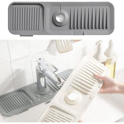 OEM Alfombrilla De Silicona Para Grifo, Protector Antisalpicaduras Para Grifo, Alfombrilla De Secado Para Grifo, Alfombrilla De Secado Para Cocina, Baño Y Encimera (gris) -crezuo OEM Alfombrilla De Silicona Para Grifo, Protector Antisalpicaduras Para Grifo, Alfombrilla De Secado Para Grifo, Alfombrilla De Secado Para Cocina, Baño Y Encimera (gris) -crezuo