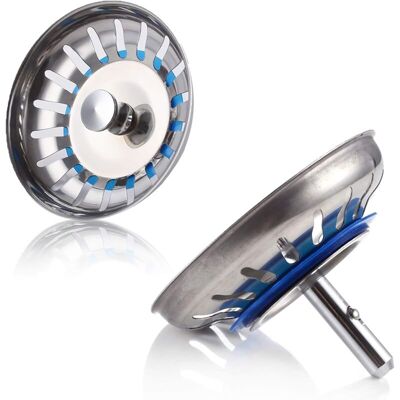 OEM Tapones De Acero Inoxidable Para Fregadero, 2 Unidades, Tapones Coladores Para Fregaderos De Acero Inoxidable, Tapa De Filtro Para Fregadero De Cocina Y Baño, Tapones Para Fregadero, Diámetro Del Orif OEM Tapones De Acero Inoxidable Para Fregadero, 2 Unidades, Tapones Coladores Para Fregaderos De Acero Inoxidable, Tapa De Filtro Para Fregadero De Cocina Y Baño, Tapones Para Fregadero, Diámetro Del Orif