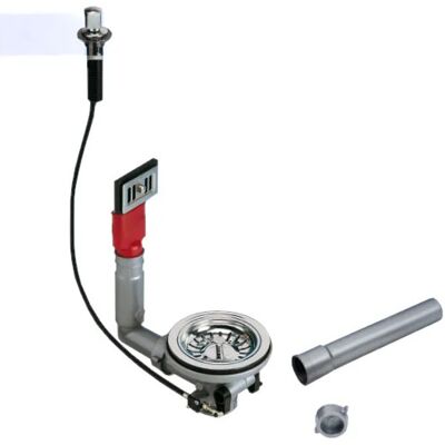 Lira - Desagüe automático de fregadero con rebosadero rectangular Lira - Desagüe automático de fregadero con rebosadero rectangular
