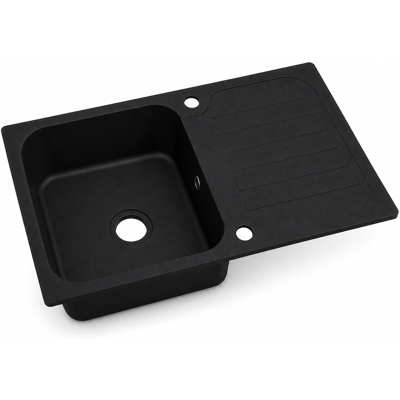 OEM Fregadero De Granito De 860x500 Mm, Negro, De Un Solo Seno Con Escurridor Aquaelegance. OEM Fregadero De Granito De 860x500 Mm, Negro, De Un Solo Seno Con Escurridor Aquaelegance.