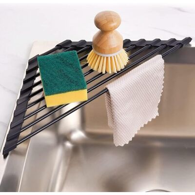OEM Escurreplatos Triangular Pequeño Enrollable Con Revestimiento De Silicona Y Marco De Acero Inoxidable Para Esquinas De Fregadero, Escurridor De Cocina Multifuncional Para Ahorrar Agua. OEM Escurreplatos Triangular Pequeño Enrollable Con Revestimiento De Silicona Y Marco De Acero Inoxidable Para Esquinas De Fregadero, Escurridor De Cocina Multifuncional Para Ahorrar Agua.