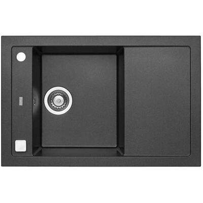 Alveus Formic - Fregadero De Granito 76x50 Cm, Con Control De Desagüe, Twilight 1108031 Alveus Formic - Fregadero De Granito 76x50 Cm, Con Control De Desagüe, Twilight 1108031